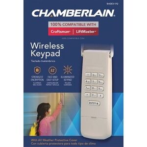 Chamberlain 940EV-P2 Wireless Keyless Keypad Garage Door Access System SEALED